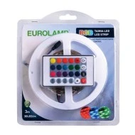 LED ταινία RGB 3m με Driver και control 10W 12V στεγανότητα IP20 σε συσκευασία 3 μέτρων