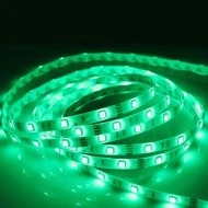 LED ταινία 5m 12V ισχύος 14,4W πράσινο φως με απόδοση φωτισμού 120° σε συσκευασία των 5 μέτρων