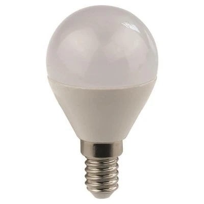 Λάμπα led G45 σφαιρική 5W 220-240V E14 θερμό φως 2700k 470lm δέσμης 300° 25000h