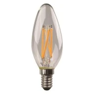 Λάμπα led crossed filament τύπου κεράκι E14 4.5W 220-240V ψυχρό φως 6500k 480lm δέσμης 360° 25000h