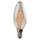 Λάμπα led crossed filament κεράκι E14 6.5W 220-240V θερμό φως 2700k 806lm δέσμης 360° 25000h