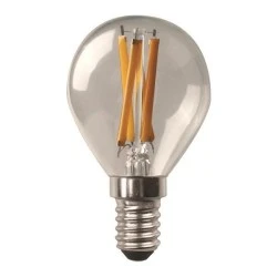 Λάμπα led crossed filament σφαιρική E14 6.5W 220-240V θερμό φως 3000k 806lm δέσμης 360°