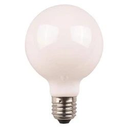 Λάμπα led Globe G95 crossed filament milky E27 8W 220-240V ενδιάμεσο 4000k 1055lm δέσμης 360°