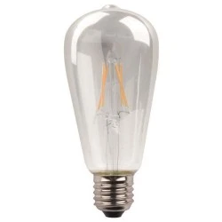 Λάμπα led ST64 crossed filament 11W 220-240V E27 ενδιάμεσο φως 4000k 1600lm 360° ντιμαριζόμενη