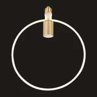 Λάμπα led soft filament κύκλος Ε27 12W 220-240V θερμό φως 2700k 1500lm δέσμης 360° dimmable frost