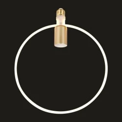 Λάμπα led soft filament κύκλος Ε27 12W 220-240V θερμό φως 2700k 1500lm δέσμης 360° dimmable frost