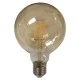 Λάμπα led Globe G125 E27 filament 8W 220-240V θερμό φως 2400k 1055lm 360° gold glass dimmable