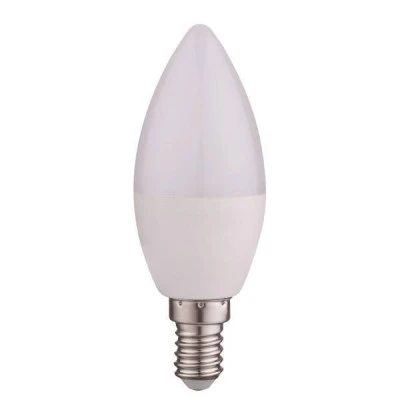 Λάμπα led κεράκι E14 6W 220-240V ψυχρό φως 6500k 520lm δέσμης 200° 25000h σε συσκευασία 2 τμχ.