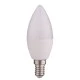 Λάμπα led κεράκι E14 6W 220-240V ψυχρό φως 6500k 520lm δέσμης 200° 25000h σε συσκευασία 2 τμχ.