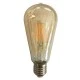 Διακοσμητική λάμπα Led Filament gold E27 10W 230V 2500k θερμό φως 1050lm ντιμαριζόμενη ST64 Διακοσμητική λάμπα Led Filament gold E27 10W 230V 2500k θερμό φως 1050lm ντιμαριζόμενη ST64