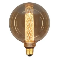 Λάμπα led globe filament G125 E27 3,5W 220-240V θερμό φως 2000k 120lm 360° gold glass dimmable