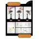 Λάμπα led "move me" globe G120 E27 5,5W 220-240V θερμό φως 2700k 220-240v με ασημί περίβλημα Λάμπα led "move me" globe G120 E27 5,5W 220-240V θερμό φως 2700k 220-240v με ασημί περίβλημα