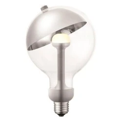 Λάμπα led "move me" globe G120 E27 5,5W 220-240V θερμό φως 2700k 220-240v με ασημί περίβλημα