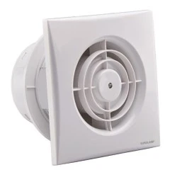 Εξαεριστήρας μπάνιου ULTRA THIN PANEL Φ100mm 12W 220-240V 130m3/h με κλαπέτο σε λευκό χρώμα