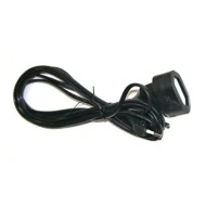 Προέκταση με φις διπολικό οβάλ καλώδιο 2x0.75mm² 1.5m μαύρο χρώμα