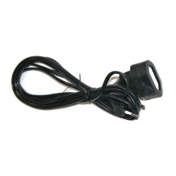 Προέκταση με φις διπολικό οβάλ καλώδιο 2x0.75mm² 1.5m μαύρο χρώμα