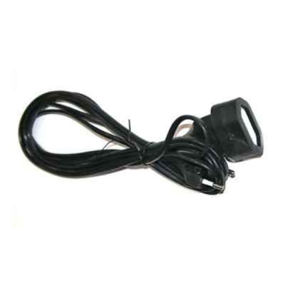 Προέκταση με φις διπολικό οβάλ καλώδιο 2x0.75mm² 1.5m μαύρο χρώμα
