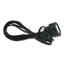 Προέκταση με φις διπολικό οβάλ καλώδιο 2x0.75mm² 3m μαύρο χρώμα