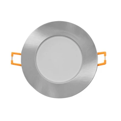 Led σποτ στρόγγυλο νίκελ ματ χωνευτό ισχύος 5W 230V 3000k θερμό λευκό φως 400lm στεγανό IP65 Led σποτ στρόγγυλο νίκελ ματ χωνευτό ισχύος 5W 230V 3000k θερμό λευκό φως 400lm στεγανό IP65