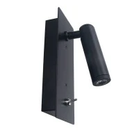 Επίτοιχο LED φωτιστικό INYOKA 3W ενδιάμεσο λευκό φως 4000k μαύρο μεταλλικό χωνευτό 30000hrs