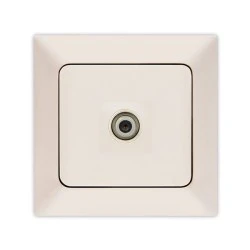 Πρίζα TV F connector σε μπεζ χρώμα NE-AD Πρίζα TV F connector σε μπεζ χρώμα NE-AD