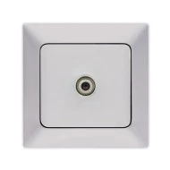 Πρίζα TV F connector NE-AD νίκελ ματ