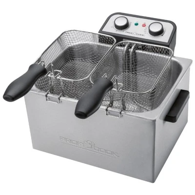 Ανοξείδωτη διπλή φριτέζα 5L PC-FR 1038 3000W με ανοξείδωτο αποσπώμενο δοχείο συγκέντρωσης λίπους Ανοξείδωτη διπλή φριτέζα 5L PC-FR 1038 3000W με ανοξείδωτο αποσπώμενο δοχείο συγκέντρωσης λίπους
