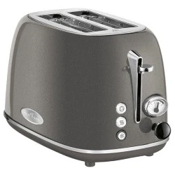 Αυτόματη vintage φρυγανιέρα PC-TA 1193 GREY 815W με ένδειξης θερμοκρασίας φρυγανίσματος