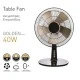 Ανεμιστήρας επιτραπέζιος Φ35cm ισχύος 40W περιστρεφόμενος με 3 ταχύτητες σε μαύρο-χρυσό χρώμα Ανεμιστήρας επιτραπέζιος Φ35cm ισχύος 40W περιστρεφόμενος με 3 ταχύτητες σε μαύρο-χρυσό χρώμα