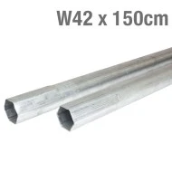 Ιστός μεταλλικός  γαλβανιζέ Φ42x1.5mm 150cm