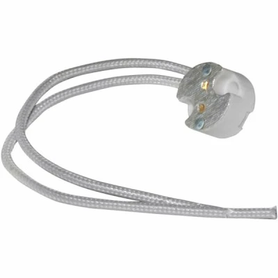Ντουί πορσελάνης G5,3 DICHROIC 12V στρόγγυλο με καλώδιο σιλικόνης 15cm Ντουί πορσελάνης G5,3 DICHROIC 12V στρόγγυλο με καλώδιο σιλικόνης 15cm