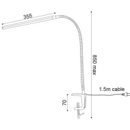 Led φωτιστικό γραφείου σε χρυσό χρώμα 5W 4000K με αφή για επιλογή έντασης του φωτός