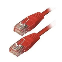 Καλώδιο δικτύου UTP CAT-5 κατηγορίας 5e 2xRJ45 κόκκινο 1m