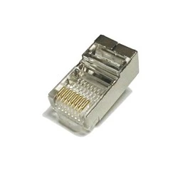 Θωρακισμένο connector RJ-45 για την κατασκευή UTP καλωδίων σύνδεσης δικτύου