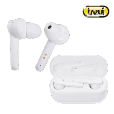 Ασύρματα ακουστικά bluetooth TREVI 4hr με μικρόφωνο & θήκη/επαναφορτιζόμενη βάση micro USB