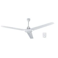 Ανεμιστήρας οροφής λευκός 230V Φ140cm 75W μοτέρ 5 ταχύτητες 3 μεταλλικά πτερύγια 64db Ανεμιστήρας οροφής λευκός 230V Φ140cm 75W μοτέρ 5 ταχύτητες 3 μεταλλικά πτερύγια 64db