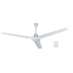 Ανεμιστήρας οροφής λευκός 230V Φ140cm 75W μοτέρ 5 ταχύτητες 3 μεταλλικά πτερύγια 64db 