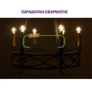 Λάμπα LED SMD σφαιρική ισχύος 4W 220-240V Ε14 2700K θερμό φως 400lm 25000h σε blister 2 τμχ