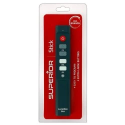 Universal τηλεχειριστήριο αντικατάστασης SUPERIOR STICK με λειτουργία εκμάθησης (LEARN) Stick-shaped