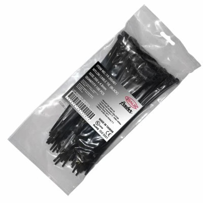 Δεματικά καλωδίων 200x4.8mm μαύρα
