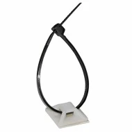 Αυτοκόλλητη βάση δεματικών 21x21mm λευκή