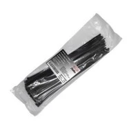 Δεματικά καλωδίων 250x4.8mm με προστασία (UV) από τον ήλιο & τις καιρικές συνθήκες μαύρο χρώμα