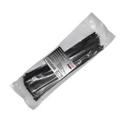 Δεματικά καλωδίων 250x4.8mm με προστασία (UV) από τον ήλιο & τις καιρικές συνθήκες μαύρο χρώμα