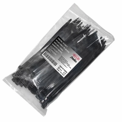 Δεματικά καλωδίων 250x7.6mm μαύρα
