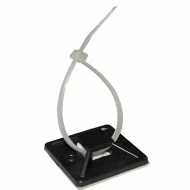 Αυτοκόλλητη βάση δεματικών 28x28mm μαύρη
