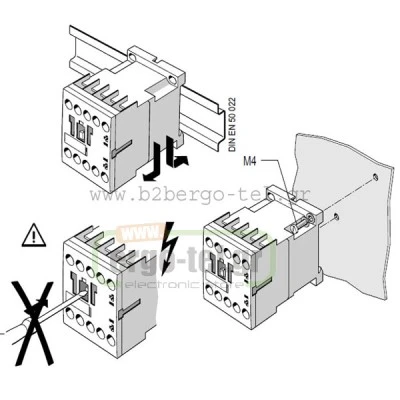 ΜΙΝΙ ρελέ ισχύος τριπολικό LSDD1213 SCHRACK 24VAC 5,5KW/S00 ένταση AC3 12A 1NO