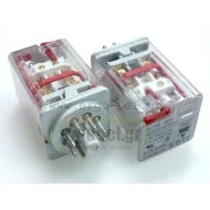 Ρελέ τύπου λυχνίας 10A GAVAZZI RCP8002 2C/O 230V AC 8 ΠΟΔΙΩΝ με κλειδί συγκράτησης & LED CARLO