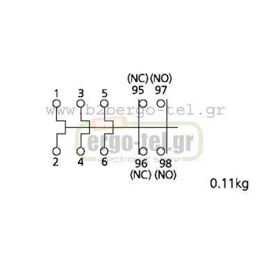 Θερμικό προστασίας KRIPAL UKH-22 κλάσης 10 από 1Α έως 1,6Α για ρελέ 5,5KW-11KW τύπου LG