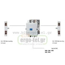 Βοηθητική επαφή πλευρική KRIPAL AU-100 2+2 για ρελέ από 55KW έως 132KW τύπου LG