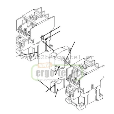Μηχανική μανδάλωση KRIPAL AR-9 για ρελέ από 5,5KW έως 45KW (3p+4p) KRIPAL AR-9 τύπου LG